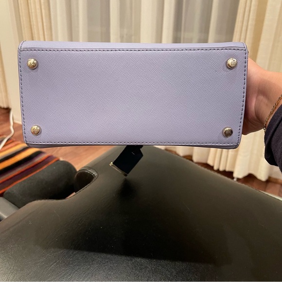 Kate Spade Blue Colorblock Top Handle Purse with Crossbody Strap - Picture 3 of 10